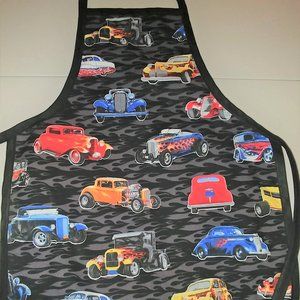 Kids Roadsters Print New Home Sewn Apron